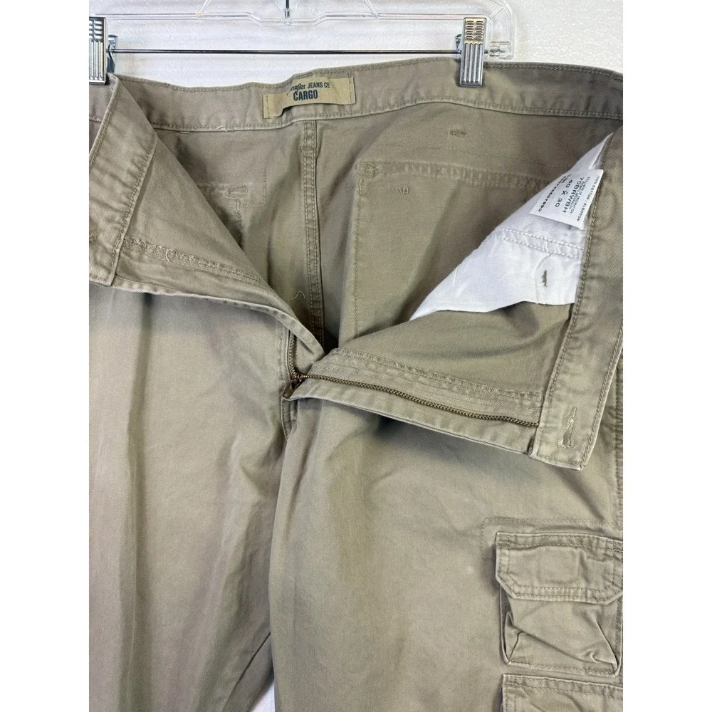 Wrangler Cargo Pants Mens 42x30 Khaki Beige Regular‎ Straight Utility Casual